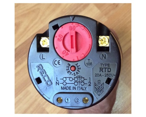 Терморегулятор (термостат) для бойлера 30-74°C Reco (Италия)