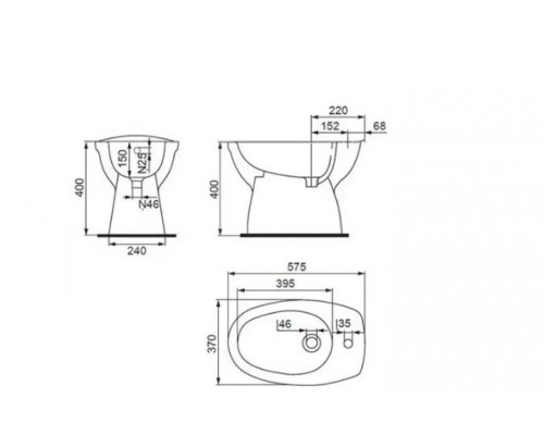 Біде Cersanit Eko 2000