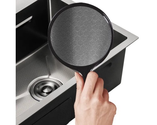 Мийка з вбудованим змішувачем Zerix ZH7546-SET-05 Decor Graphite 