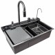Мийка з вбудованим змішувачем Zerix ZH7546-SET-05 Decor Graphite 
