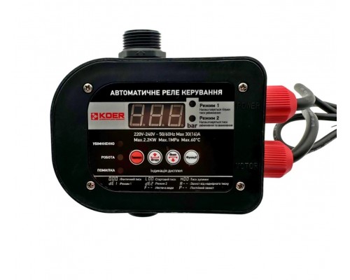 Контроллер давления регулирующий Koer KSR-12 цифровой (до 2,2 кВт, 1")