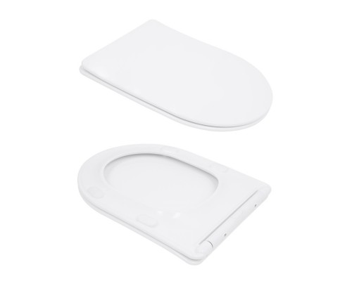 Компакт Qtap Nando напольный Rimless с сиденьем Slim Duroplast/ Soft-close/ Quick relase