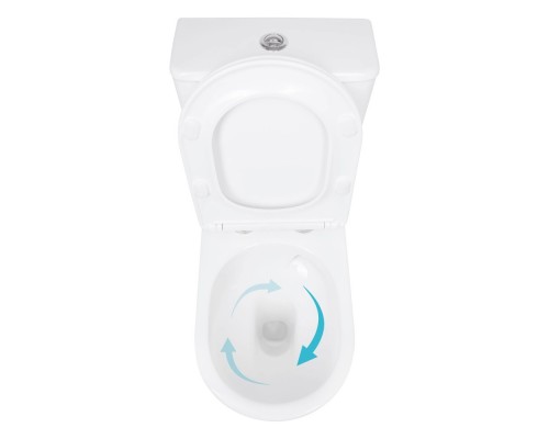 Компакт Qtap Arvin Ultra Quiet для підлоги, із сидінням Slim Duroplast / Soft-close / Quick Release