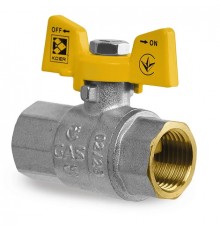 Кран кульовий Koer KG.207 - 1/2" FF ГГМ (газ)
