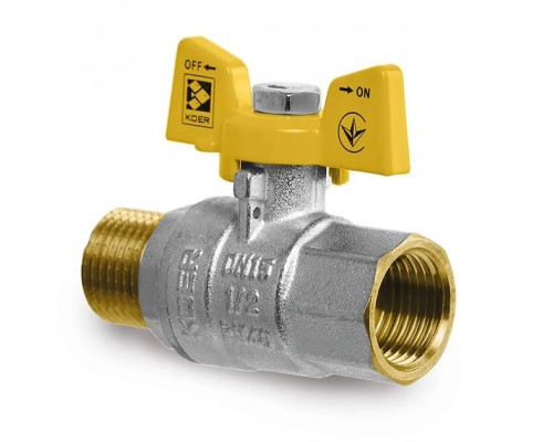 Кран кульовий Koer KG.208 - 3/4" FM ГШМ (газ)
