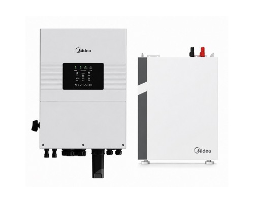 Комплект резервного живлення Midea MEI2-HS6L + АКБ Midea MEB2-B5L-RA 5.12 kW