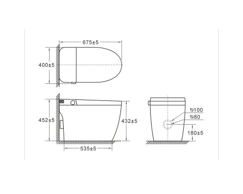 Умный унитаз -биде Smart toilet