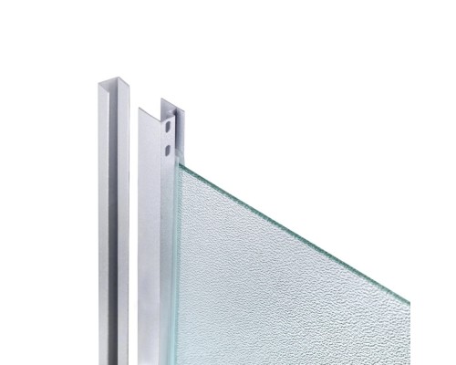 Душова кабіна Latwa SC90x90.SAT.HIGH.FR напівкругла, скло Frost 4 мм + Душовий піддон Kapielka ST90x90x41, з панеллю Lidz