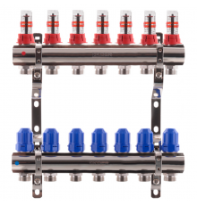 Коллекторный блок с расходомерами KOER KR.1110-07 1"x7 WAYS