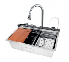 Мийка багатофункціональна Mixxus MH7546-SET-06.SUS304 DECOR з вбудованим змішувачем