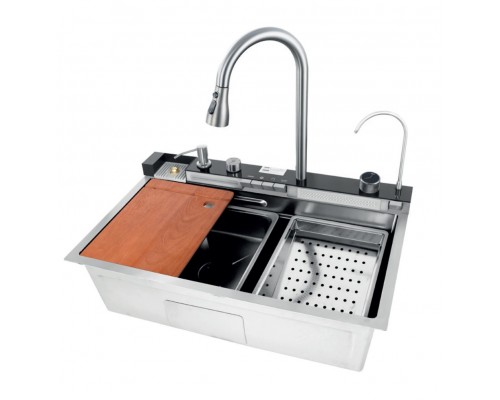 Мийка багатофункціональна Mixxus MH7546-SET-06.SUS304 DECOR з вбудованим змішувачем