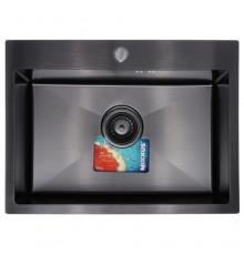 Мийка кухонна інтегрована MIXXUS 580х430 Black 3.0/1.0 mm