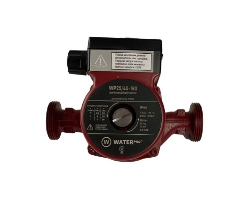 Насос циркуляційний Waterpro WP25/40-180 з кабелем, без гайок
