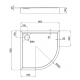 Душевой поддон QT ROBIN 90x90x12