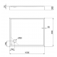 Душевой поддон QT TERN 100x80x12