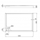 Душевой поддон QT TERN 120x80x12