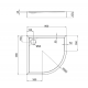 Душевой поддон QT ROBIN 80x80x12