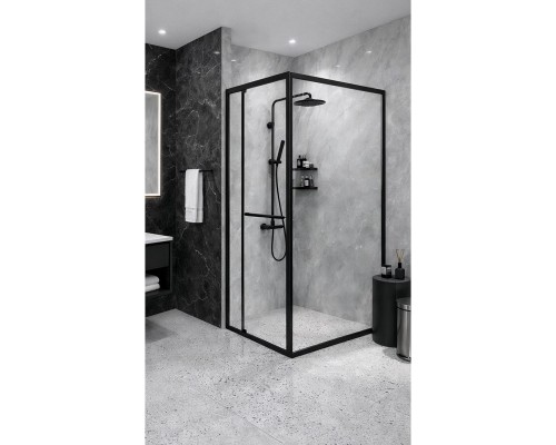 Душова кабіна INSANA Dakota Black 90х90х190 без піддону