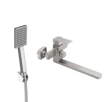 Змішувач для ванни Lidz Kubis 005, Nickel (k35)