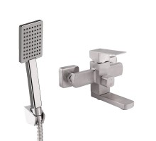 Змішувач для ванни Lidz Kubis 006, Nickel (k35)