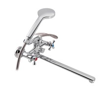 Змішувач для ванни Lidz Lamb 140, Chrome