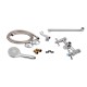 Змішувач для ванни Lidz Lamb 140, Chrome