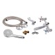 Змішувач для ванни Lidz Lamb 142, Chrome