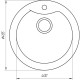 Гранитная мойка Globus Lux ORTA графiт 485мм-А0001