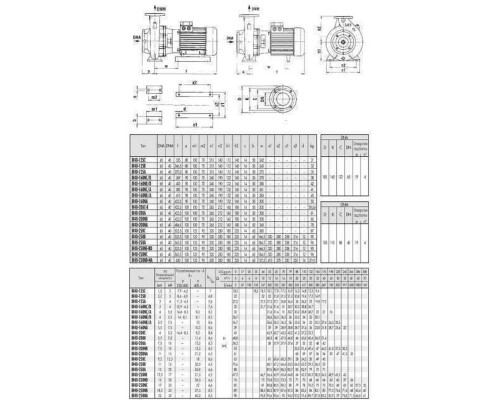 Насос моноблочный IR 40-125С 1,5 кВт SAER (35 м3/ч, 18,5 м)