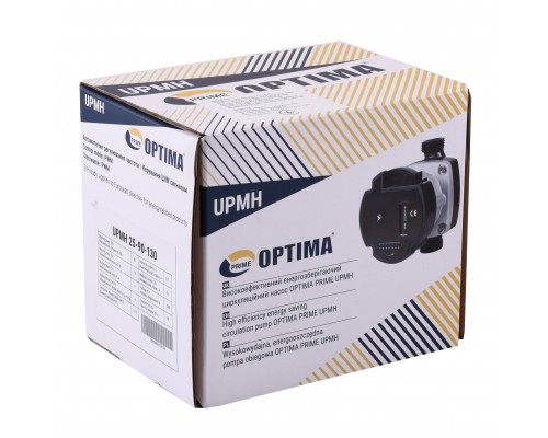 Насос циркуляционный энергосберегающий  Optima PRIME UPMH 25-90AUTO 130мм + гайки