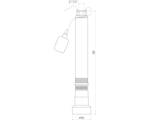 Насос колодезный OPTIMA OP 5,1 - 48/6 F 0,6 кВт ( с поплавком )