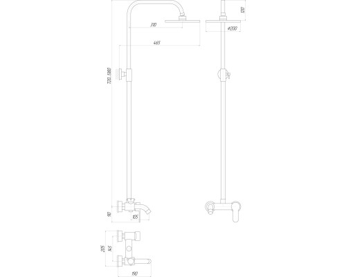 Душова система Globus Lux LAZER GLLR-0001