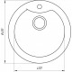 Гранитная мойка Globus Lux ORTA коричневый 485мм-А0006