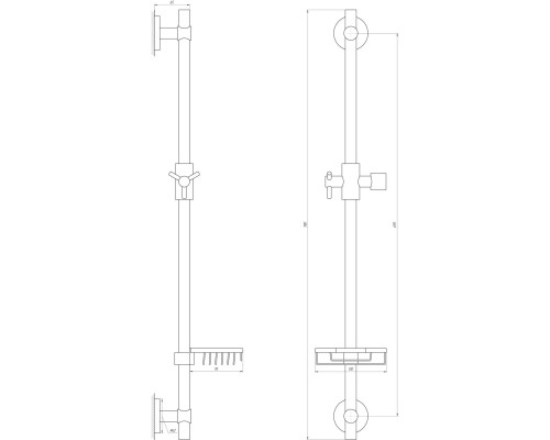 Душевая стойка Globus Lux BT-1107C, в блістері