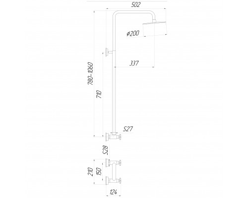 Душова система Globus Lux DUKAT SD4-SH-05