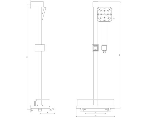 Душевая стойка Dish L116-TP-KIT