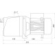 Насос центробежный Optima JET 80A 0,8кВт чугун короткий