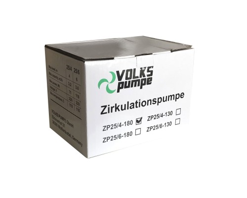 Насос циркуляционный VOLKS pumpe  ZP25/4 180мм + гайки