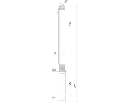 Насос скважинный  с пов,уст к песку  2,5″  OPTIMA  2,5SDm1,5/18 0,25 кВт 48м + пульт+кабель 15м