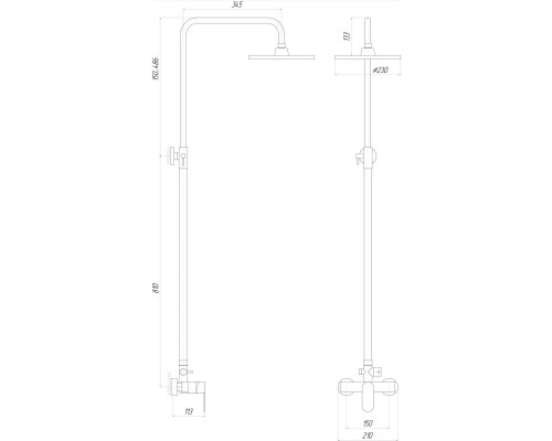 Душевая система TOPAZ CAPRI TCA-15702-H43