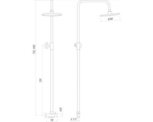 Душова колона Globus Lux LAZER GL-BAR-0101