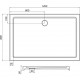 Душевой поддон прямоугольный WKRA SS120I BRAVO (1уп.)