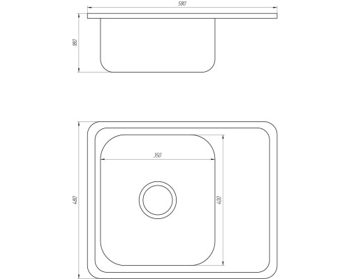 Мойка кухонная Mira MR 5848 D Decor