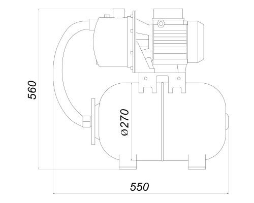 Насосная станция TRX-3 PL- 24л (Насос M-94-N PL нерж. 0,37кВт)