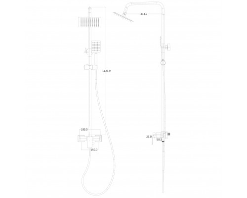 Душевая система Globus Lux BONN GLB-0005N