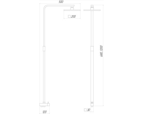 Душова колона Globus Lux MILANO GL-BAR-0707