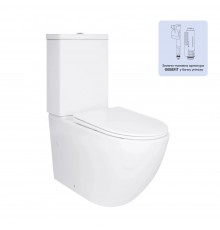 Компакт Jay Ultra Quiet 640x360x835 мм, White, з сидінням Slim Duroplast/ Soft-close/ Quick Release QT07222175TW Qtap