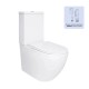 Компакт Jay Ultra Quiet 640x360x835 мм, White, з сидінням Slim Duroplast/ Soft-close/ Quick Release QT07222175TW Qtap