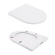Компакт Swan Ultra Quiet 640x360x835 мм, White, з сидіннмя Slim Duroplast/ Soft-close/ Quick Release QT16222182TW Qtap