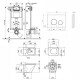 Инсталляциия Qtap Nest QT0133M425 + унитаз подвесной Tern QT1733052ERW + круглая клавиша Satin